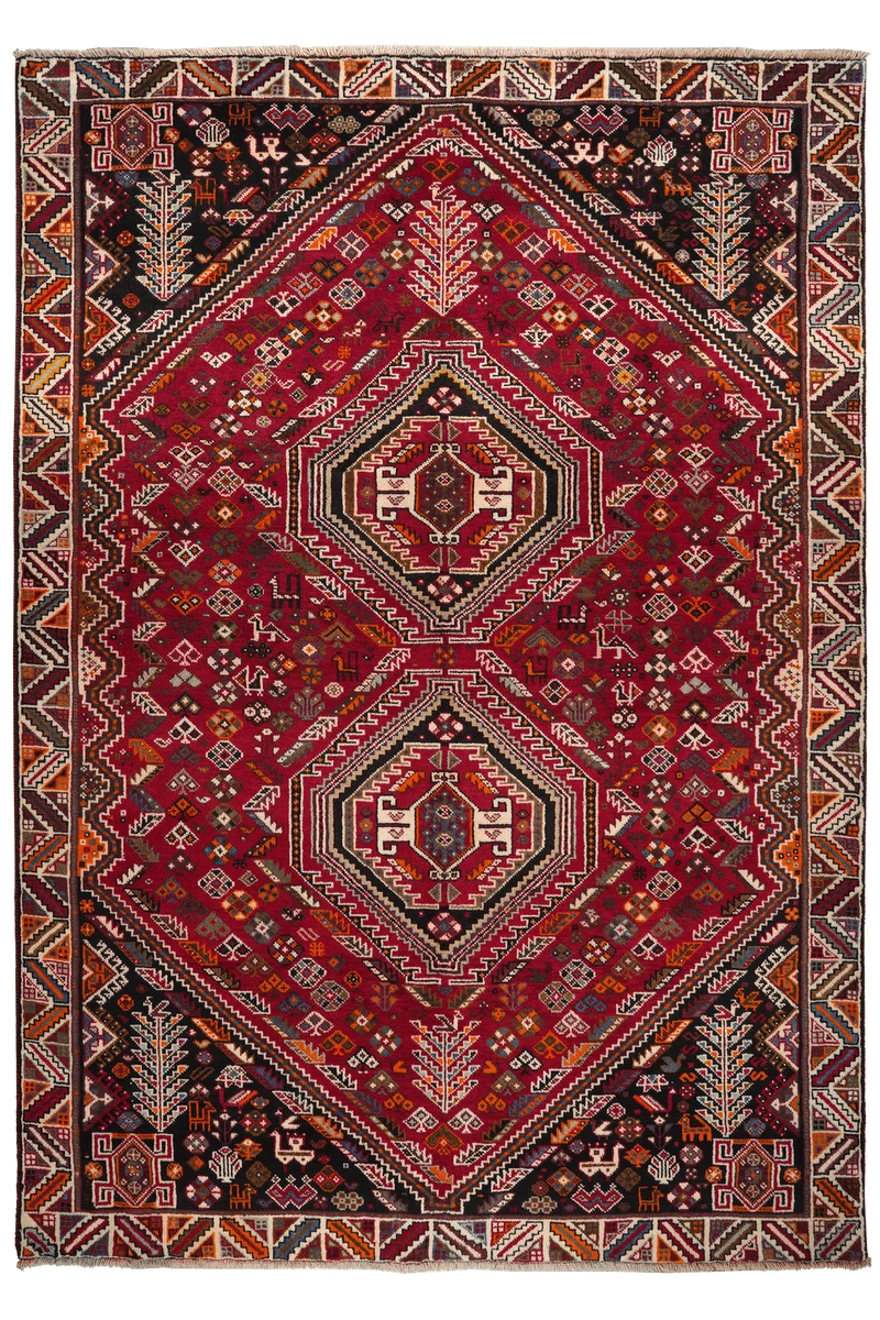 Gashgai · Handgeknüpft – Rot, 254x177 cm