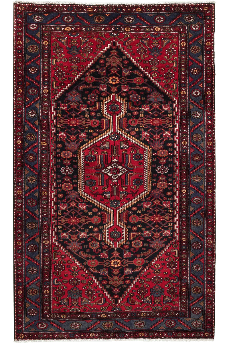 Khamseh · Handgeknüpft – Blau, 234x140 cm