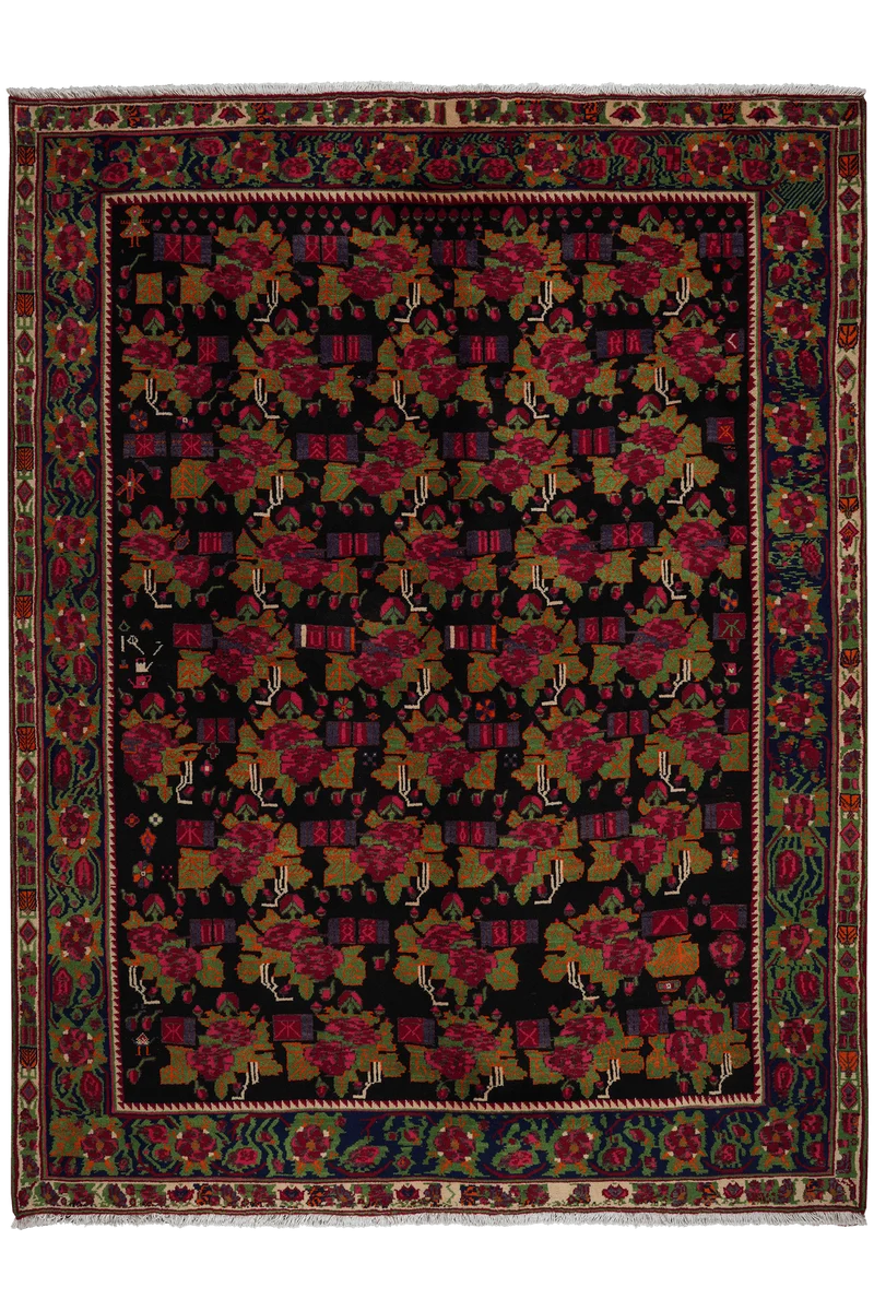 Afshar · Handgeknüpft – Blau, 235x179 cm