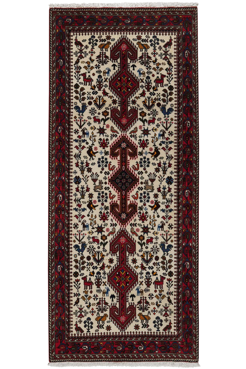 Nasrabad · Handgeknüpft – Beige, 190x81 cm