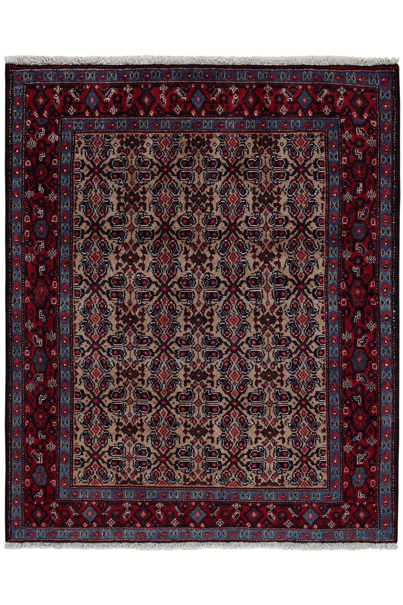 Senneh · Handgeknüpft – Beige, 144x119 cm