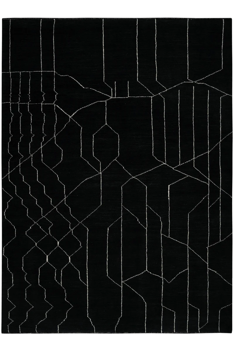Gabbeh · Handgeknüpft – Schwarz, 280x207 cm