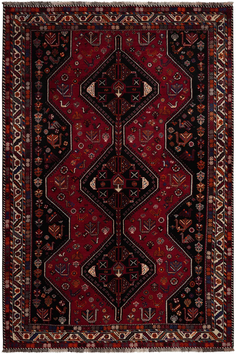 Gashgai · Handgeknüpft – Rot, 268x177 cm