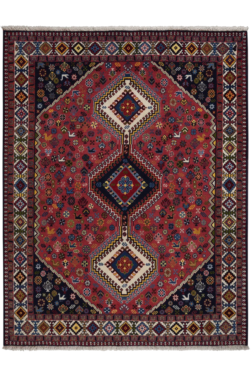 Yalameh · Handgeknüpft – Rot, 196x152 cm