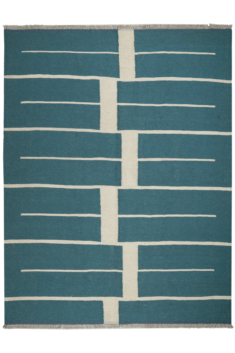 Kelim Gashgai · Handgewebt – Grün, 197x153 cm