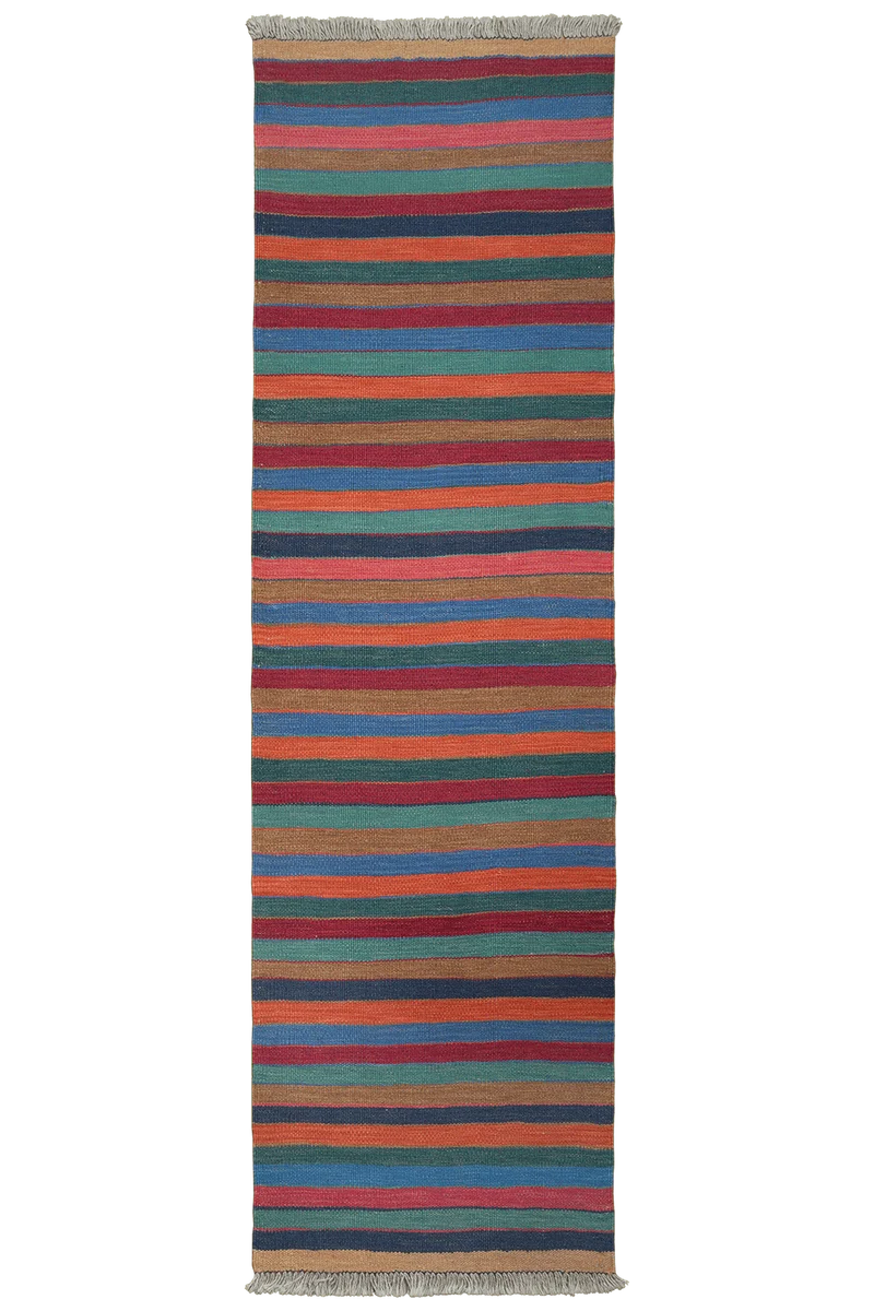 Kelim Gashgai · Handgewebt – Bunt, 200x58 cm