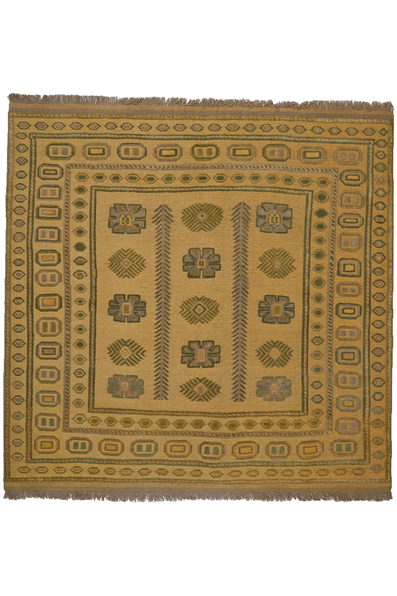 Kelim Belutch · Handgewebt – Beige, 172x172 cm