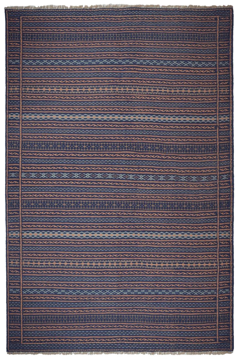 Kelim Kordi · Handgewebt – Blau, 240x170 cm
