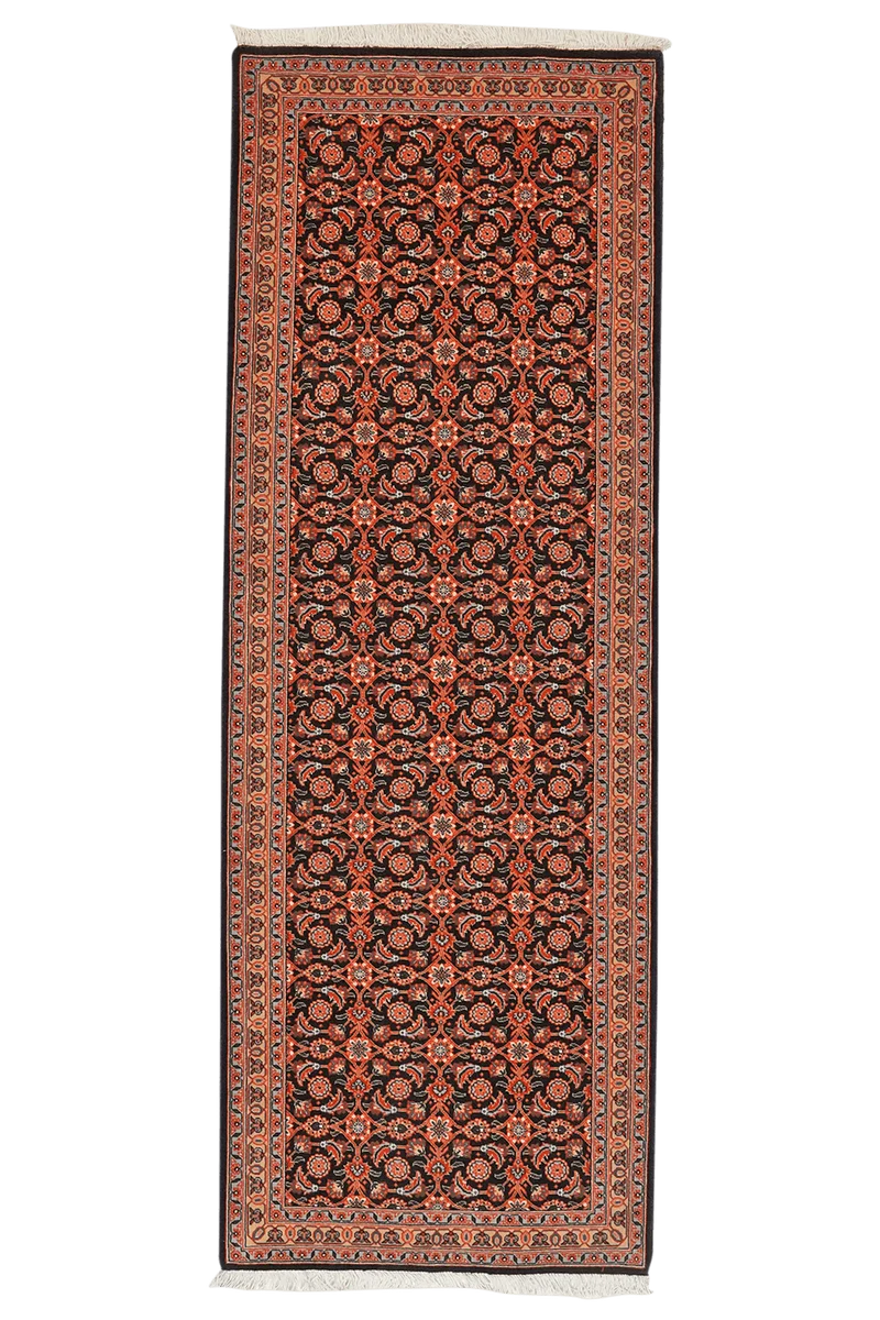 Tabriz 50 Raj · Handgeknüpft – Blau, 195x69 cm