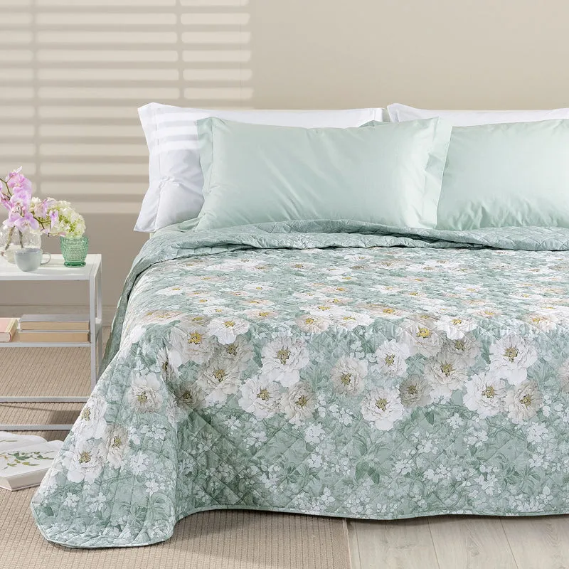Copriletto Primaverile kioto flowers Garden in Cotone 80 gr/mq