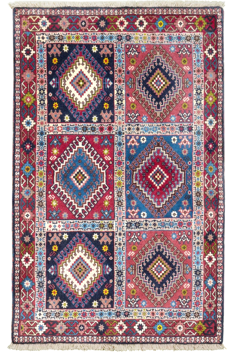 Yalameh · Handgeknüpft – Bunt, 133x82 cm