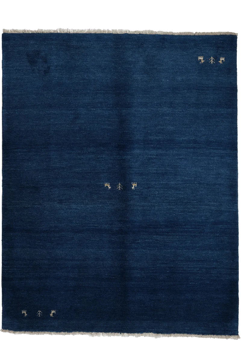 Gabbeh · Handgeknüpft – Blau, 201x158 cm