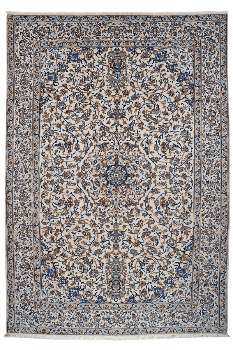 Nain 9La · Handgeknüpft – Beige, 303x210 cm