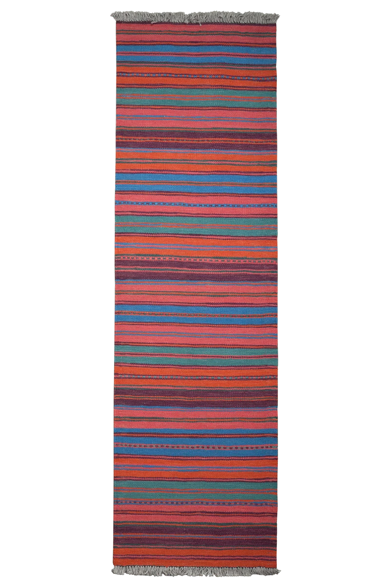 Kelim Gashgai · Handgewebt – Bunt, 200x60 cm