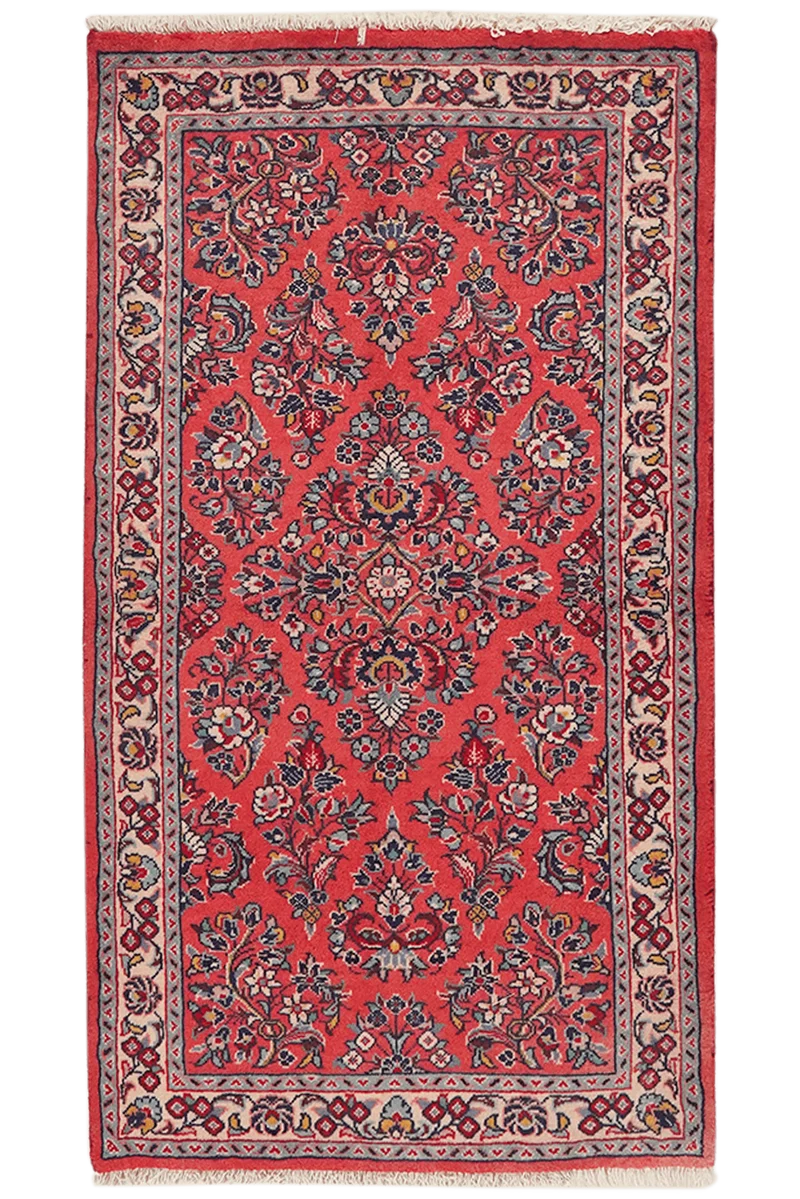 Sarough · Handgeknüpft – Rot, 128x69 cm
