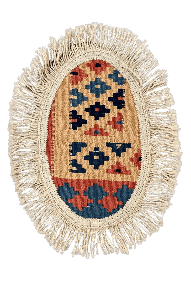 Kelim Gashgai · Handgewebt – Bunt, 30x20 cm