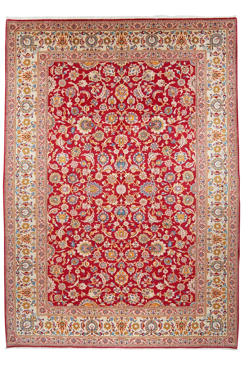Kashan · Handgeknüpft – Rot, 326x229 cm
