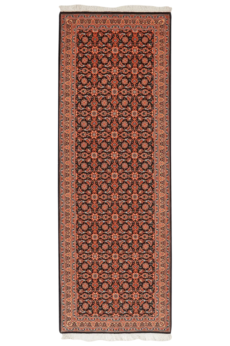 Tabriz 50 Raj · Handgeknüpft – Orange, 196x70 cm