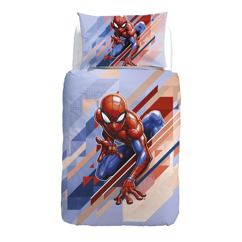 Copripiumino con federe spiderman flash in Cotone
