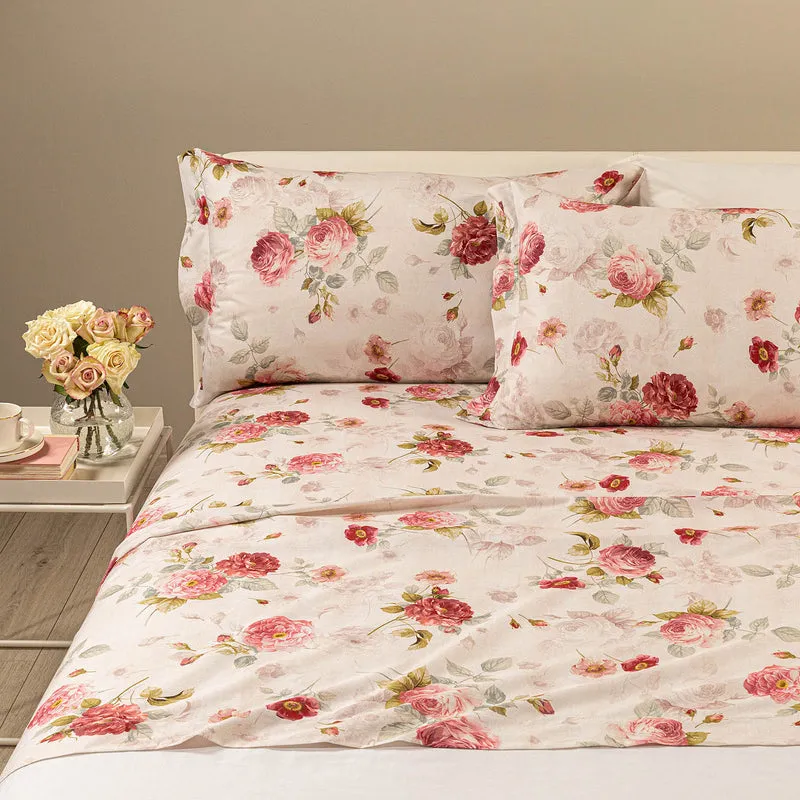 Completo Lenzuola eden rose Garden in Cotone