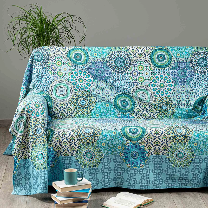 Telo arredo Copridivano Grandecor etnic Moderno in Cotone