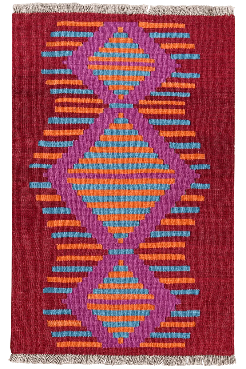 Kelim Gashgai · Handgewebt – Bunt, 94x59 cm