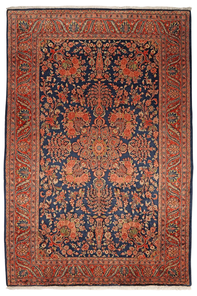 Ekbatan · Handgeknüpft – Blau, 293x197 cm