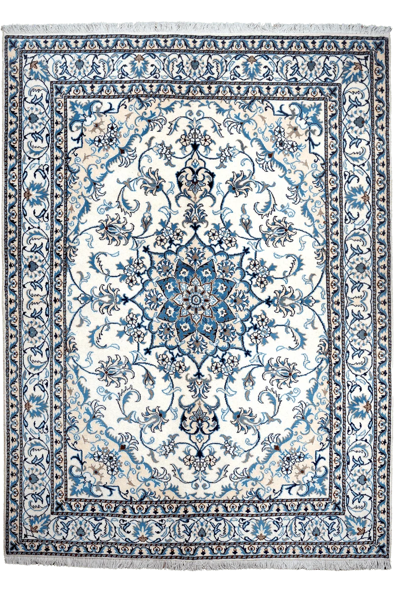 Nain 12La · Handgeknüpft – Beige, 227x167 cm