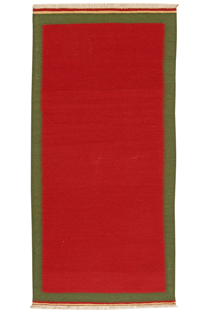 Kelim Gashgai · Handgewebt – Rot, 200x96 cm