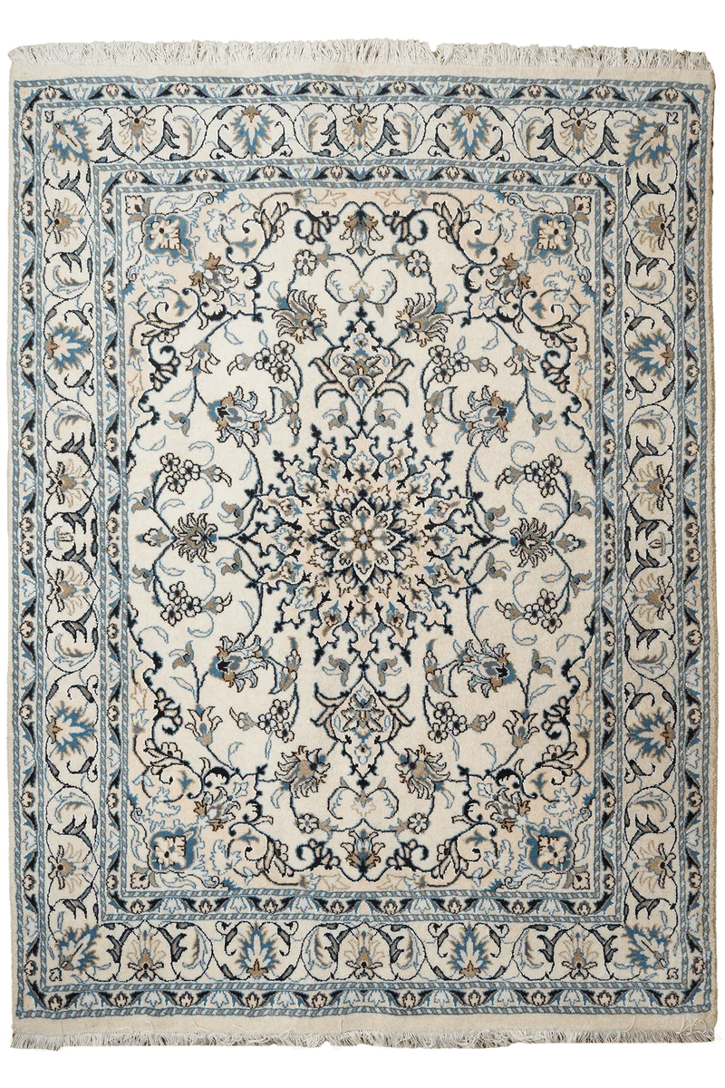 Nain 12La · Handgeknüpft – Beige, 204x149 cm