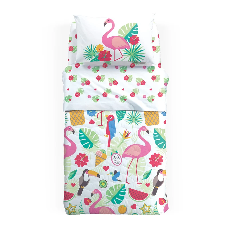 Copriletto Primaverile fiesta in Cotone 80 gr/mq