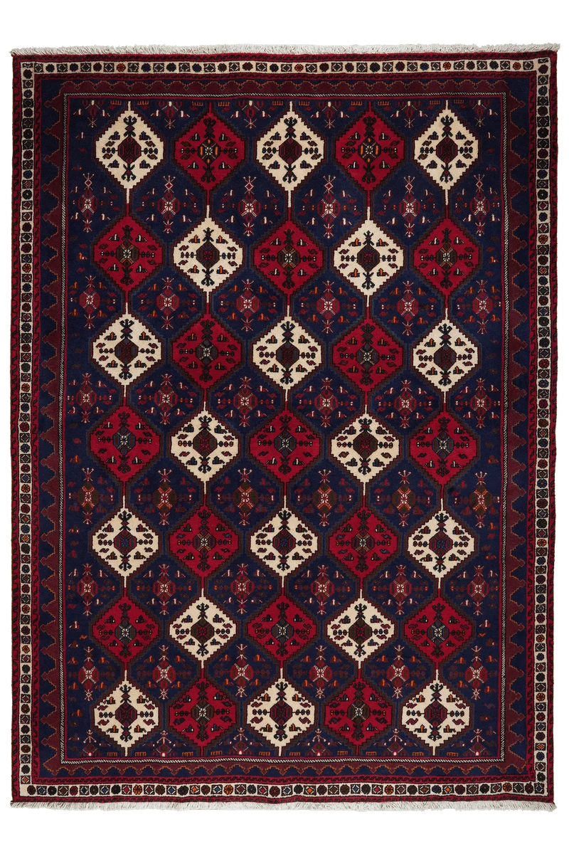 Afshar · Handgeknüpft – Blau, 239x174 cm