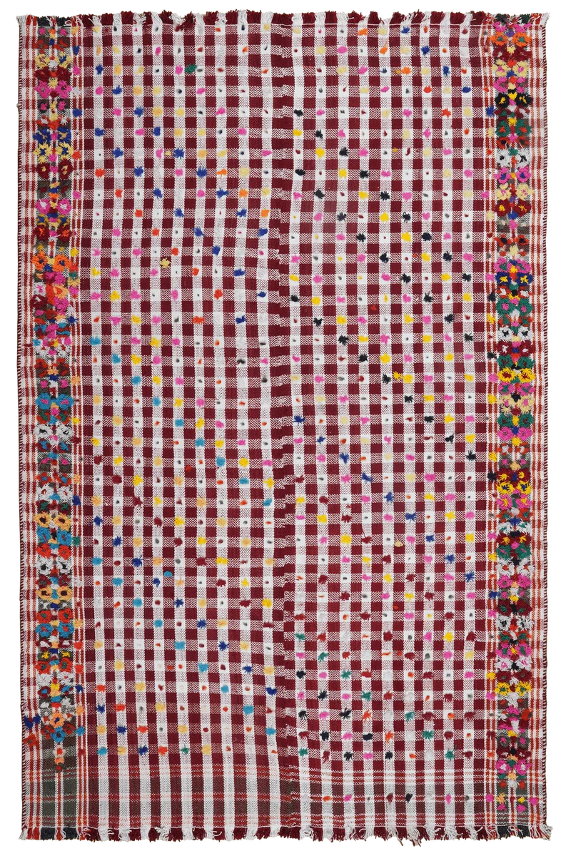 Kelim · Handgewebt – Rosa, 213x139 cm