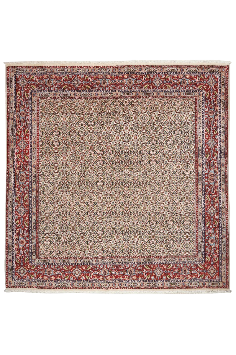 Moud Mahi · Handgeknüpft – Beige, 199x197 cm
