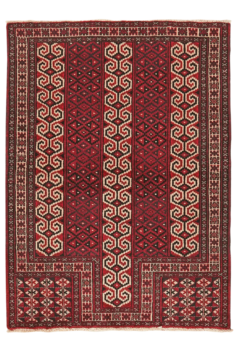 Turkman · Handgeknüpft – Bunt, 129x99 cm