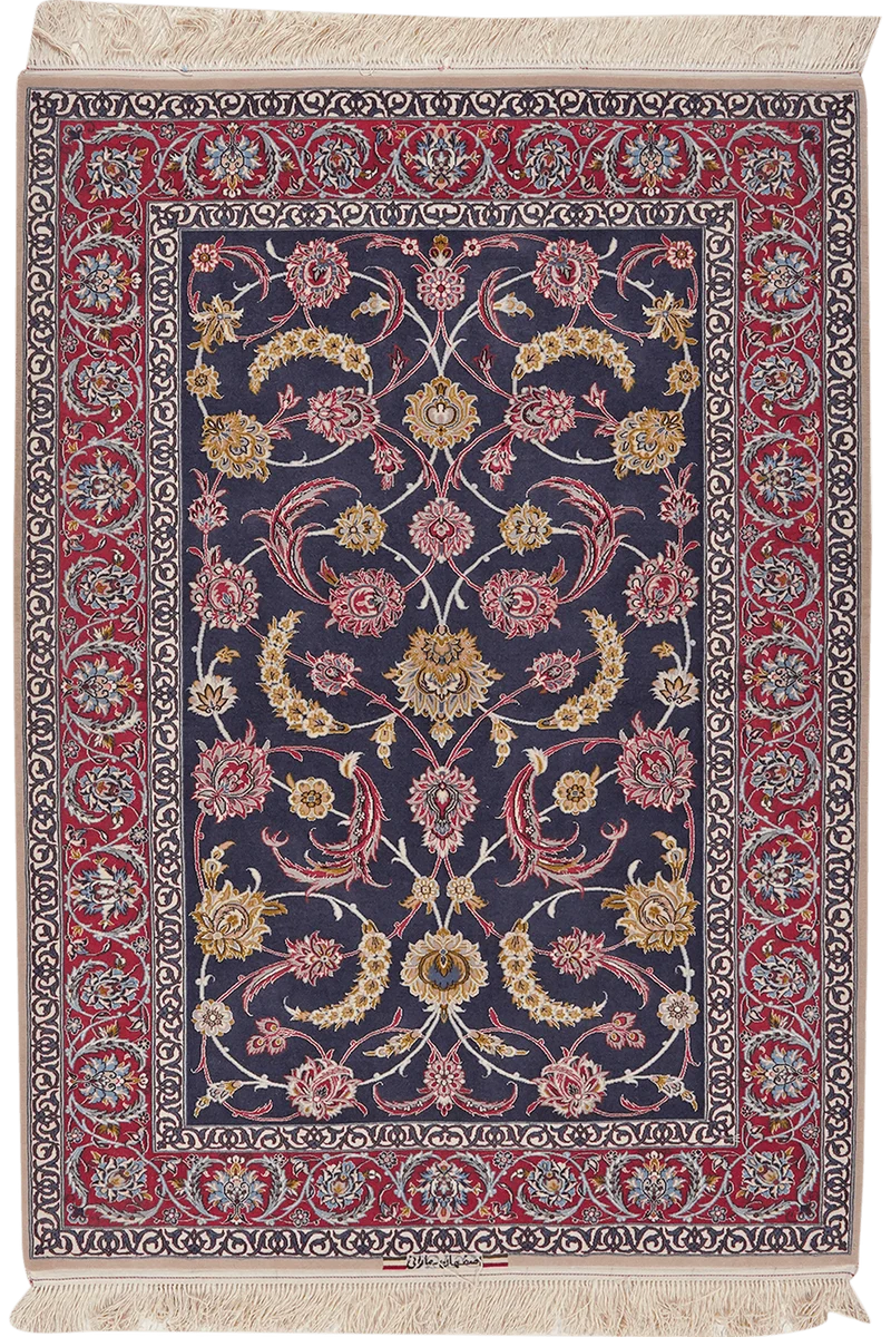 Isfahan · Handgeknüpft – Blau, 160x114 cm