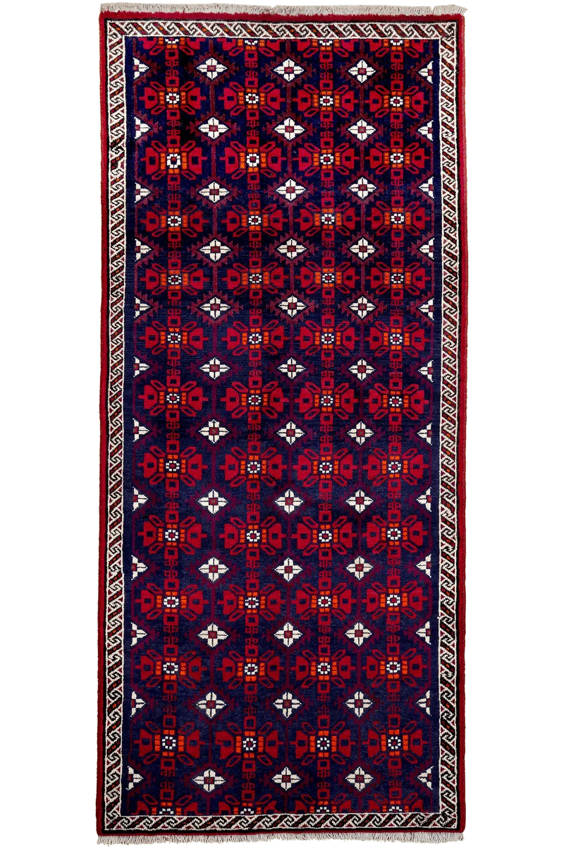 Belutch · Handgeknüpft – Blau, 191x82 cm