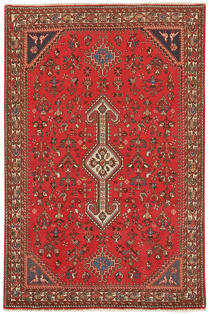 Nasrabad · Handgeknüpft – Rot, 153x101 cm