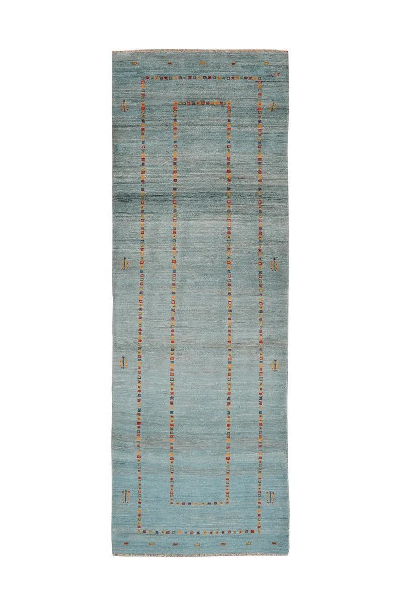 Rizbaf · Handgeknüpft – Blau, 237x81 cm
