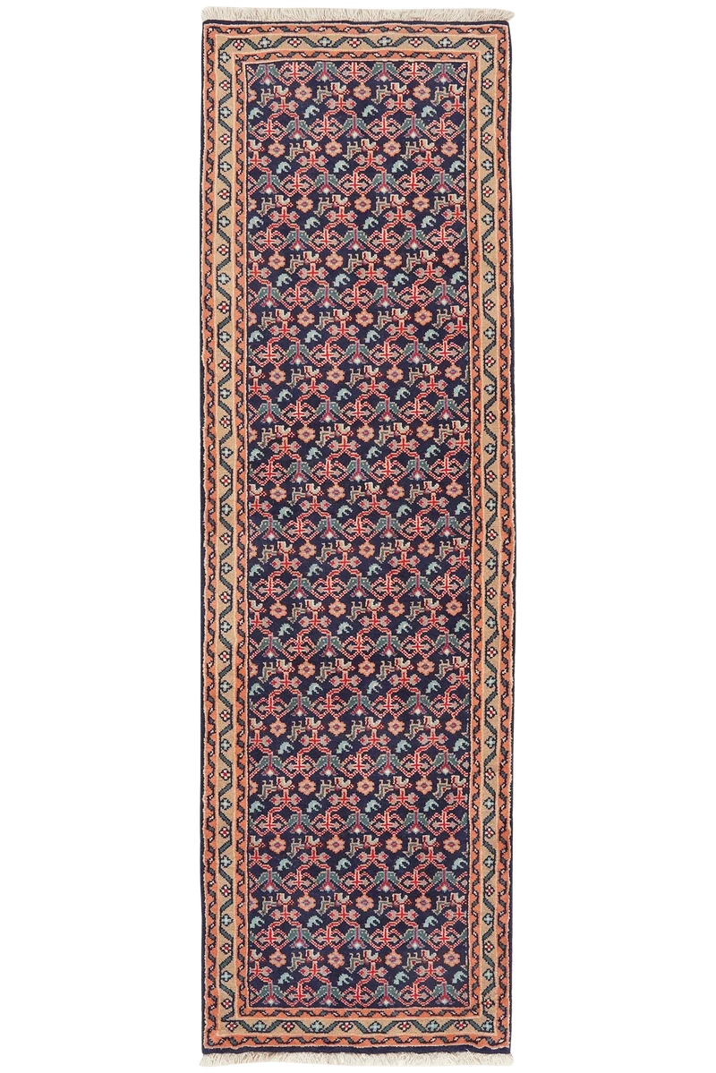 Assadabad · Handgeknüpft – Blau, 237x71 cm