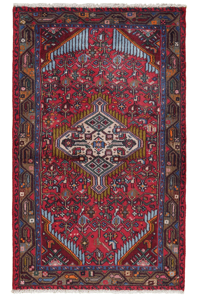 Assadabad · Handgeknüpft – Rot, 124x76 cm