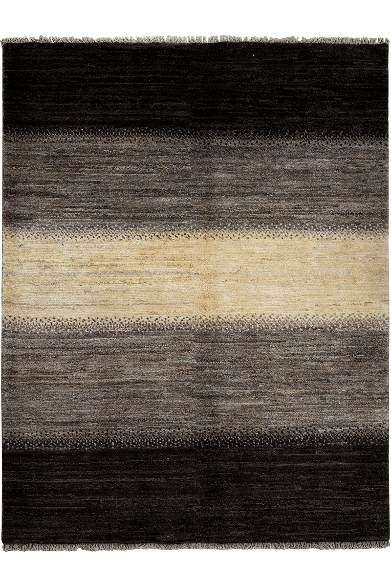 Gabbeh Sonnat · Handgeknüpft – Schwarz, 196x152 cm