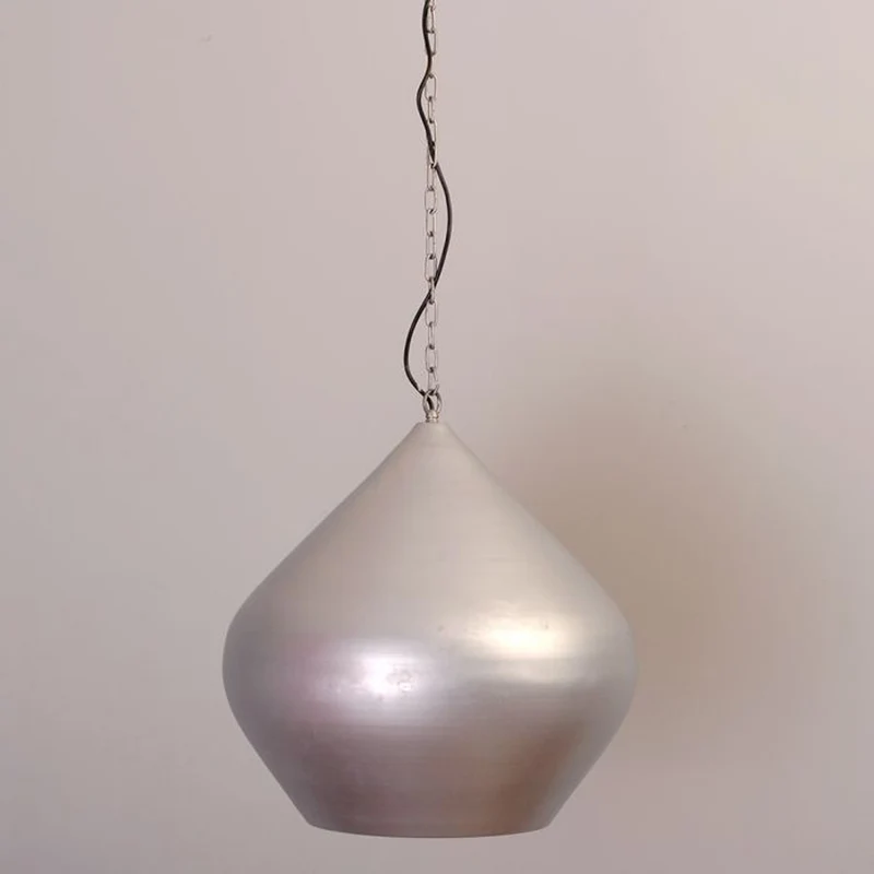 Hängeleuchte JOHN im Fabrik-Design Silber
