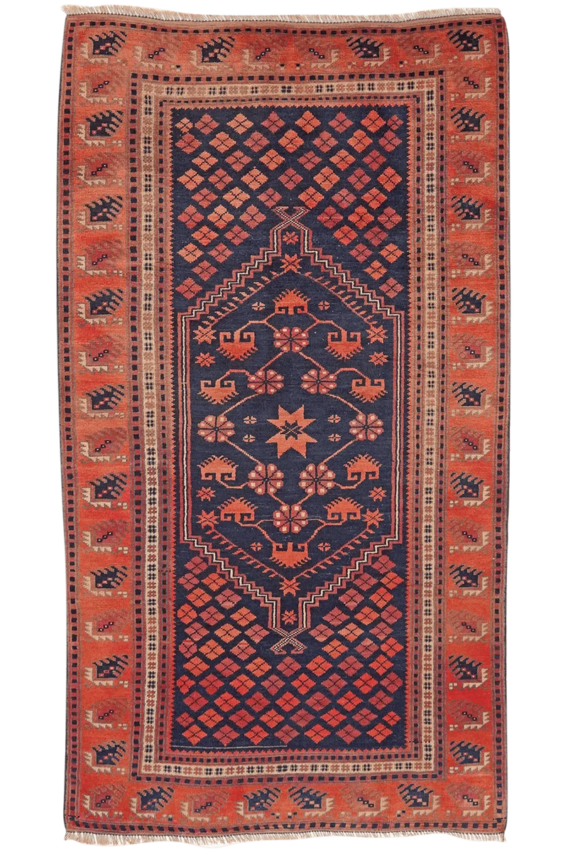 Yagdjibedir · Handgeknüpft – Blau, 182x104 cm