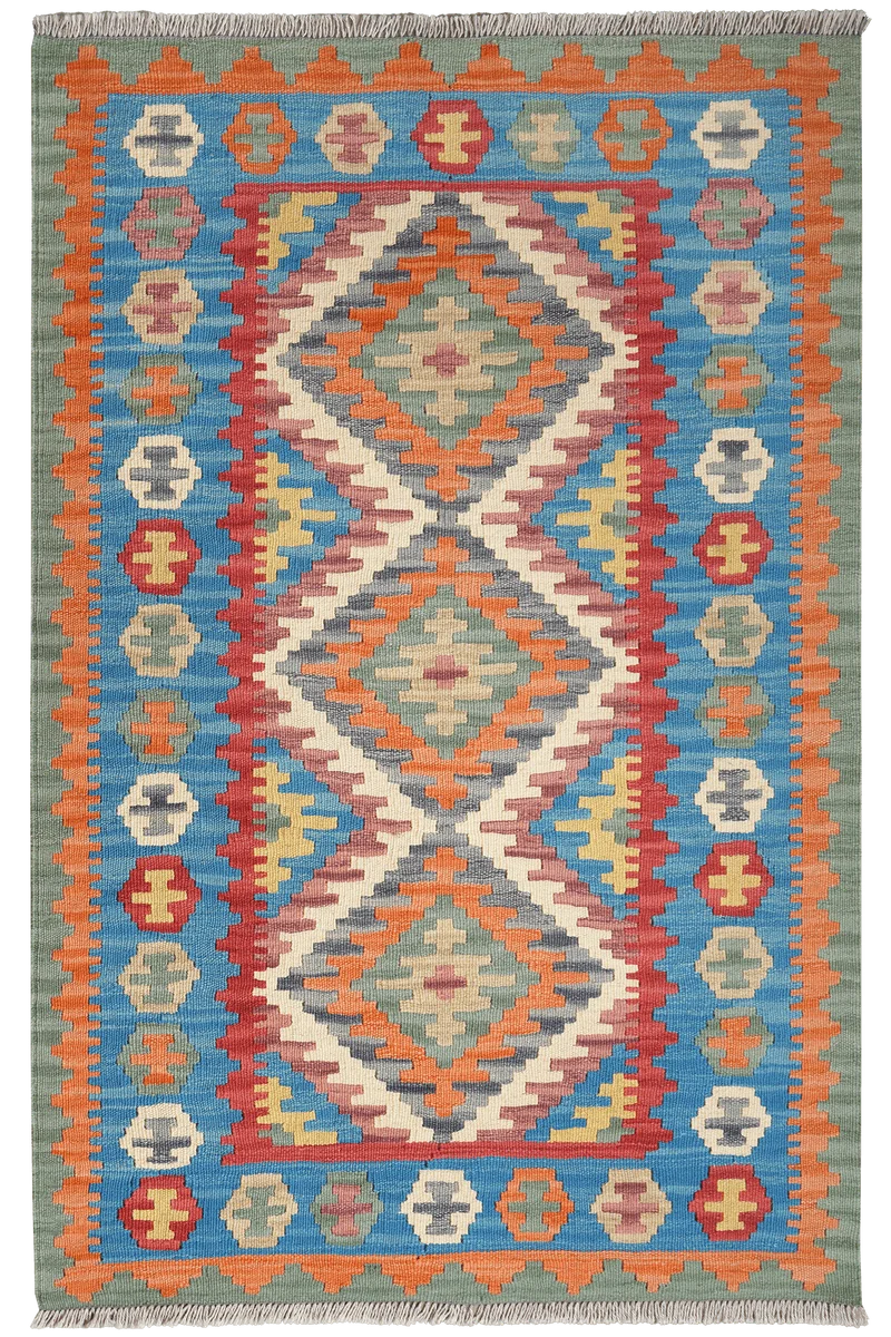 Kelim Gashgai · Handgewebt – Beige, 155x103 cm