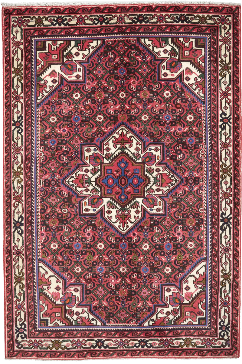 Hosseinabad · Handgeknüpft – Rot, 225x151 cm
