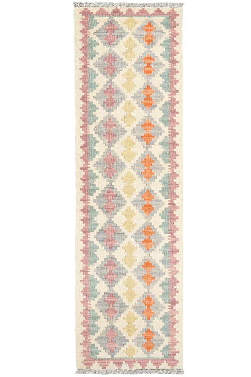 Kelim Gashgai · Handgewebt – Beige, 200x60 cm