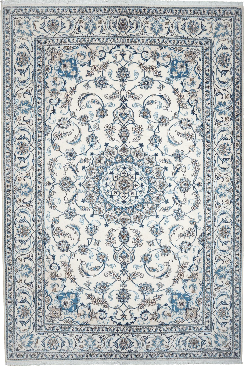 Nain 12La · Handgeknüpft – Beige, 291x197 cm