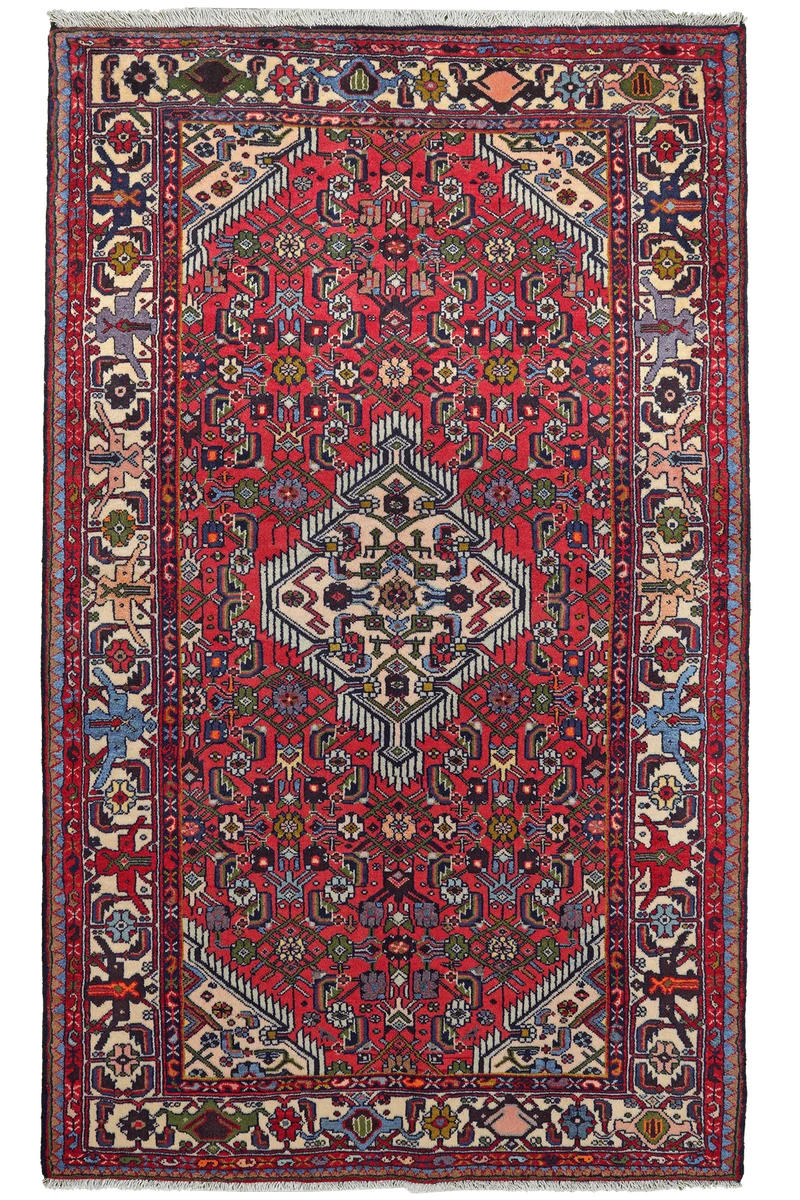 Assadabad · Handgeknüpft – Rot, 198x121 cm