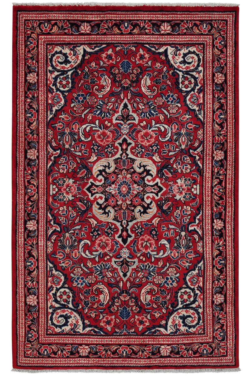 Mahal · Handgeknüpft – Rot, 207x129 cm